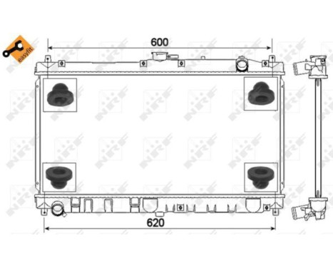Radiator, engine cooling EASY FIT