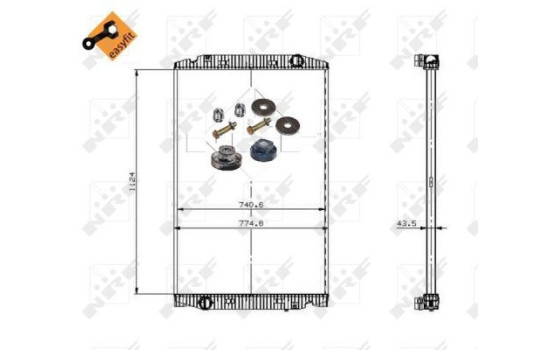 Radiator, engine cooling EASY FIT, Image 6