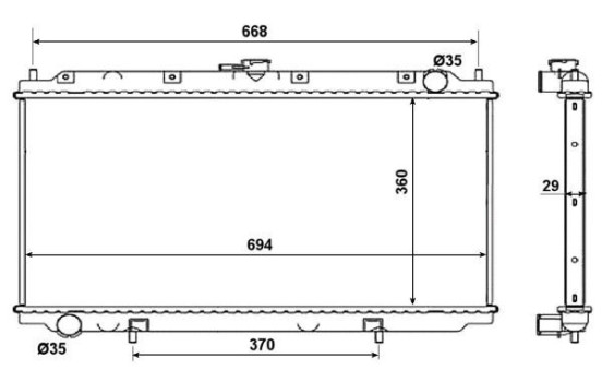 Radiator, engine cooling EASY FIT, Image 6