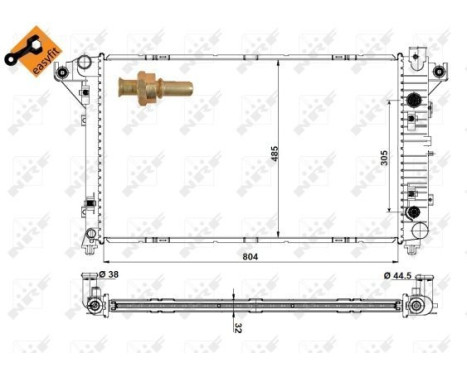 Radiator, engine cooling EASY FIT, Image 5