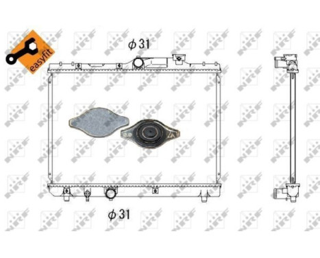 Radiator, engine cooling EASY FIT, Image 5