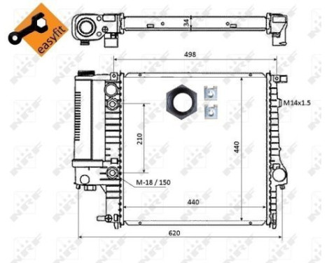 Radiator, engine cooling EASY FIT, Image 4