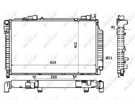 Radiator, engine cooling EASY FIT, Image 3