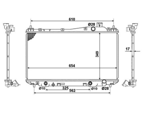 Radiator, engine cooling EASY FIT, Image 4