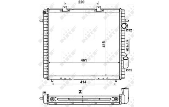 Radiator, engine cooling EASY FIT