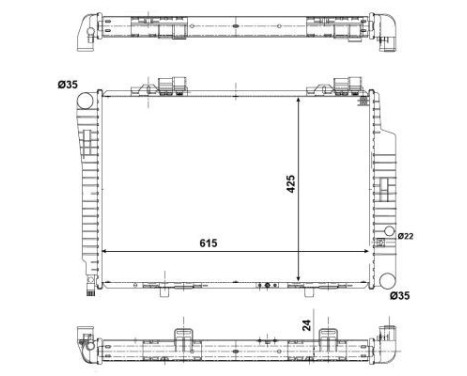 Radiator, engine cooling EASY FIT, Image 4
