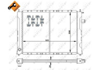 Radiator, engine cooling EASY FIT