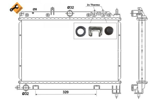 Radiator, engine cooling EASY FIT, Image 5