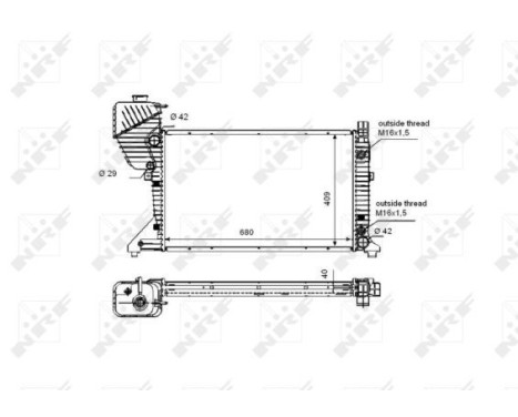 Radiator, engine cooling EASY FIT, Image 5