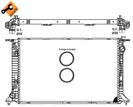 Radiator, engine cooling EASY FIT, Image 2