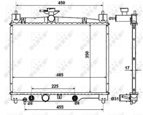 Radiator, engine cooling EASY FIT, Image 5