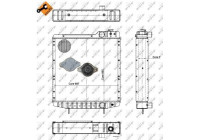Radiator, engine cooling EASY FIT