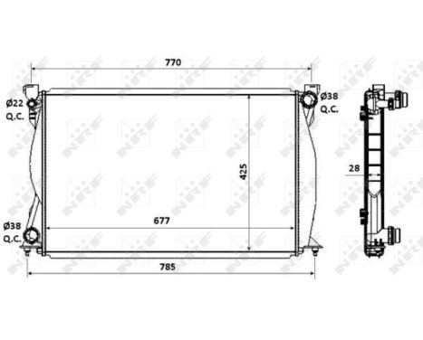 Radiator, engine cooling EASY FIT, Image 4