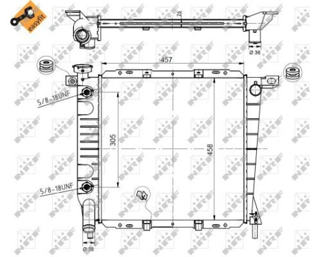 Radiator, engine cooling EASY FIT, Image 3