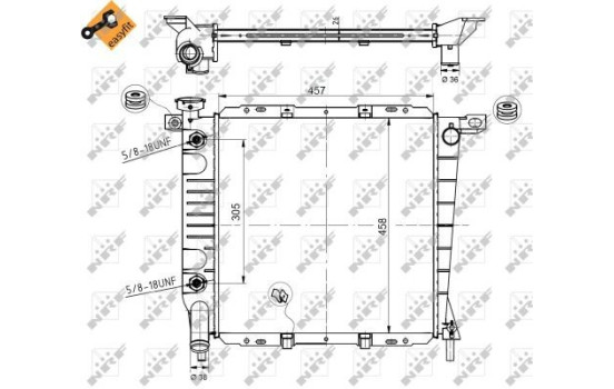 Radiator, engine cooling EASY FIT, Image 3