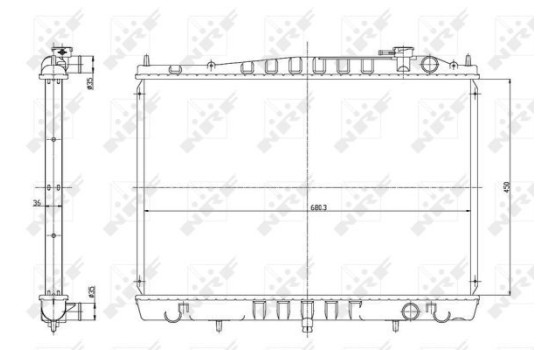 Radiator, engine cooling EASY FIT