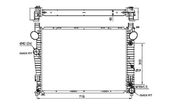 Radiator, engine cooling EASY FIT, Image 4