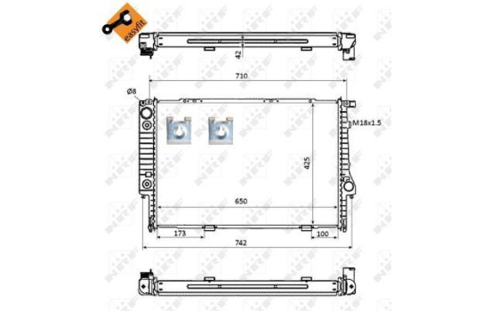 Radiator, engine cooling EASY FIT, Image 4
