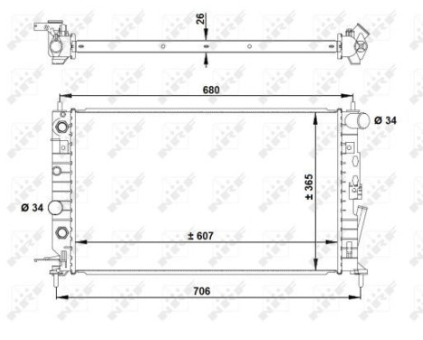 Radiator, engine cooling EASY FIT, Image 2