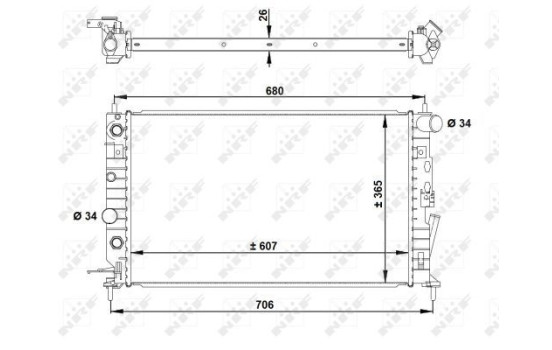 Radiator, engine cooling EASY FIT, Image 2