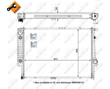 Radiator, engine cooling EASY FIT, Image 4