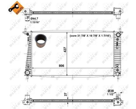 Radiator, engine cooling EASY FIT, Image 3