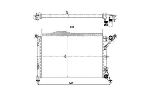 Radiator, engine cooling EASY FIT, Image 4