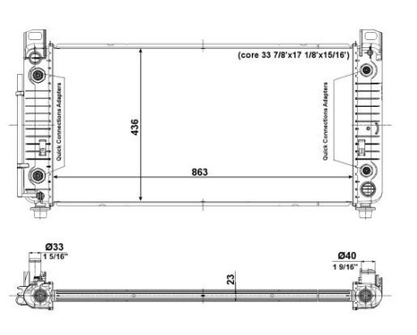 Radiator, engine cooling EASY FIT, Image 5