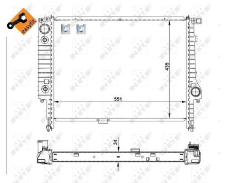 Radiator, engine cooling EASY FIT, Image 5