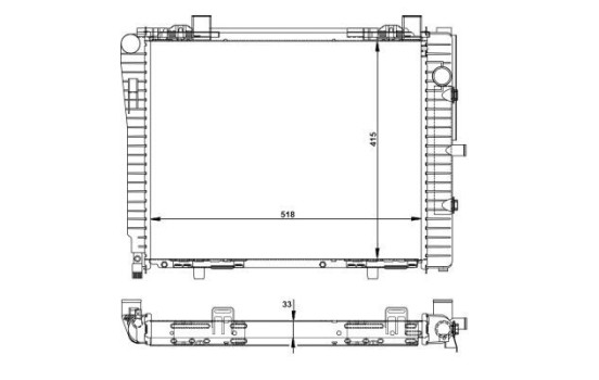 Radiator, engine cooling EASY FIT, Image 5