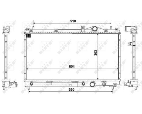 Radiator, engine cooling EASY FIT, Image 4