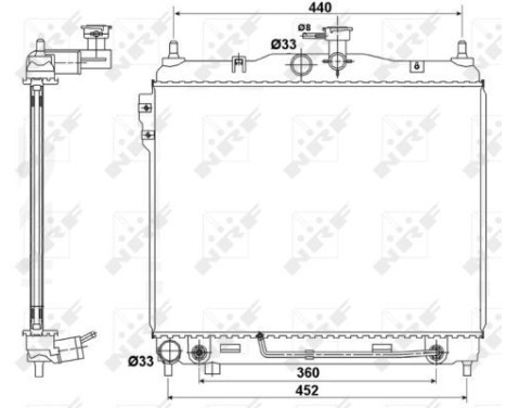 Radiator, engine cooling EASY FIT, Image 2