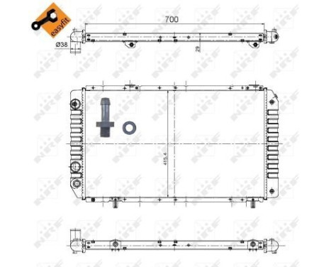 Radiator, engine cooling EASY FIT, Image 4