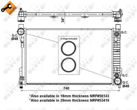 Radiator, engine cooling EASY FIT, Image 4