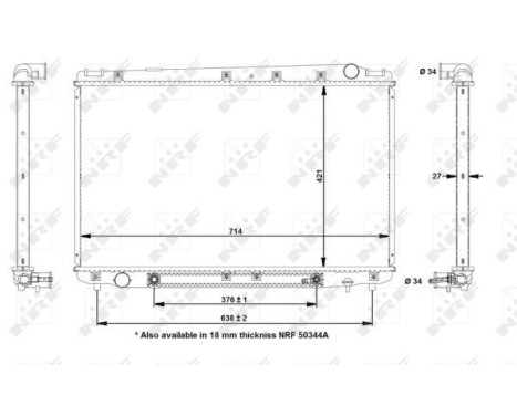 Radiator, engine cooling EASY FIT