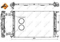 Radiator, engine cooling EASY FIT