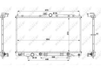 Radiator, engine cooling EASY FIT