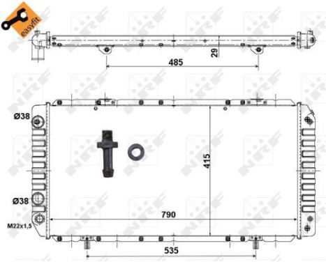 Radiator, engine cooling EASY FIT, Image 5