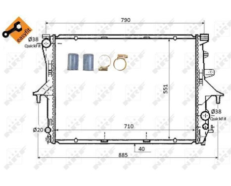 Radiator, engine cooling EASY FIT, Image 6
