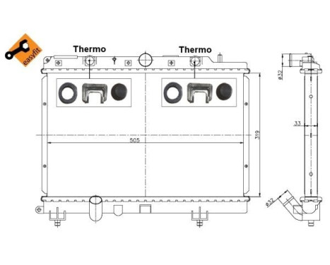 Radiator, engine cooling EASY FIT, Image 6