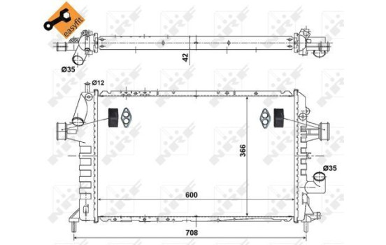Radiator, engine cooling EASY FIT, Image 5