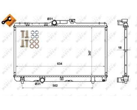 Radiator, engine cooling EASY FIT, Image 5