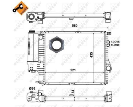 Radiator, engine cooling EASY FIT, Image 5