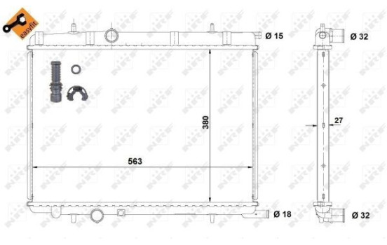 Radiator, engine cooling EASY FIT, Image 6