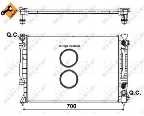Radiator, engine cooling EASY FIT, Image 4