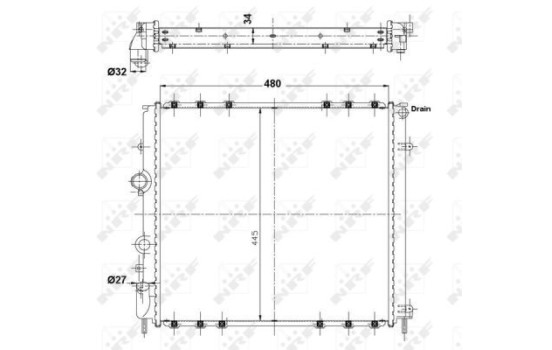 Radiator, engine cooling EASY FIT, Image 5