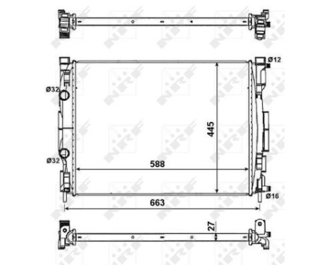 Radiator, engine cooling EASY FIT, Image 5
