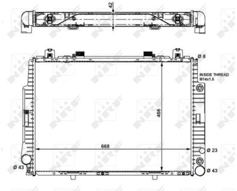 Radiator, engine cooling EASY FIT, Image 5