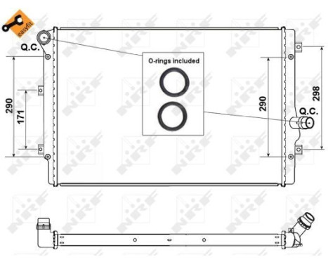 Radiator, engine cooling EASY FIT, Image 5