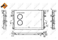 Radiator, engine cooling EASY FIT